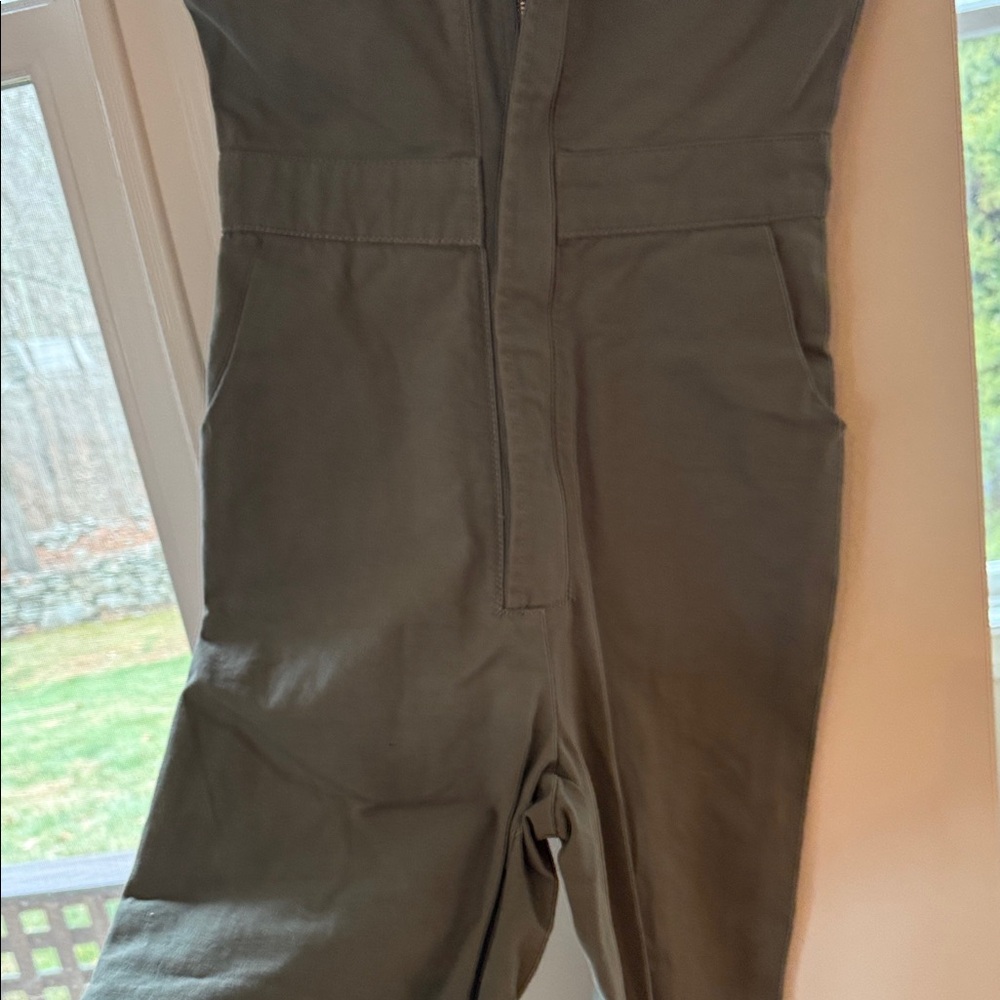 Urban Outfitters Military Green Short Sleeve Jumpsuit - Picture 2 of 12